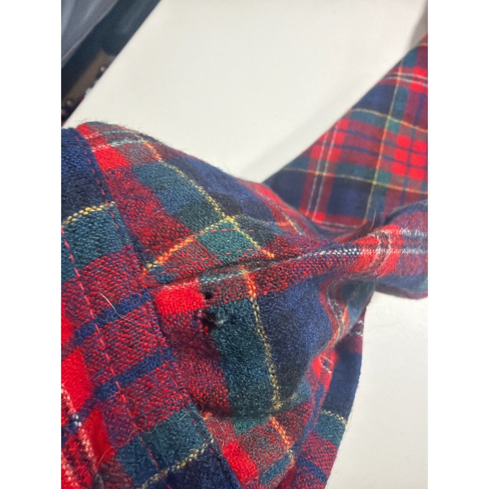 Pendleton Mens Wool Shirt Macpherson Red Tartan Plaid Vintage Large Made in USA - Picture 11 of 14